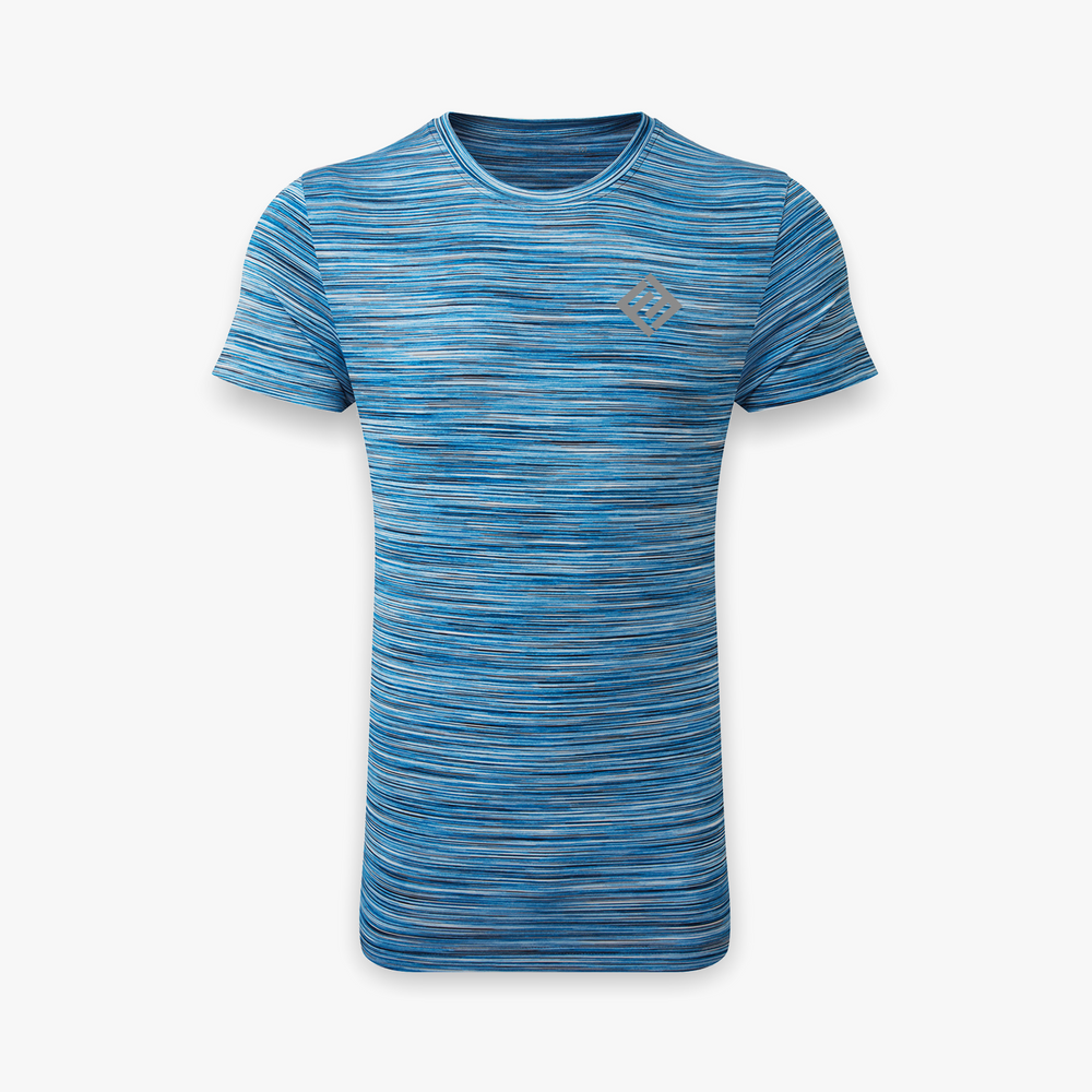 Performance T-Shirt - Blue / White