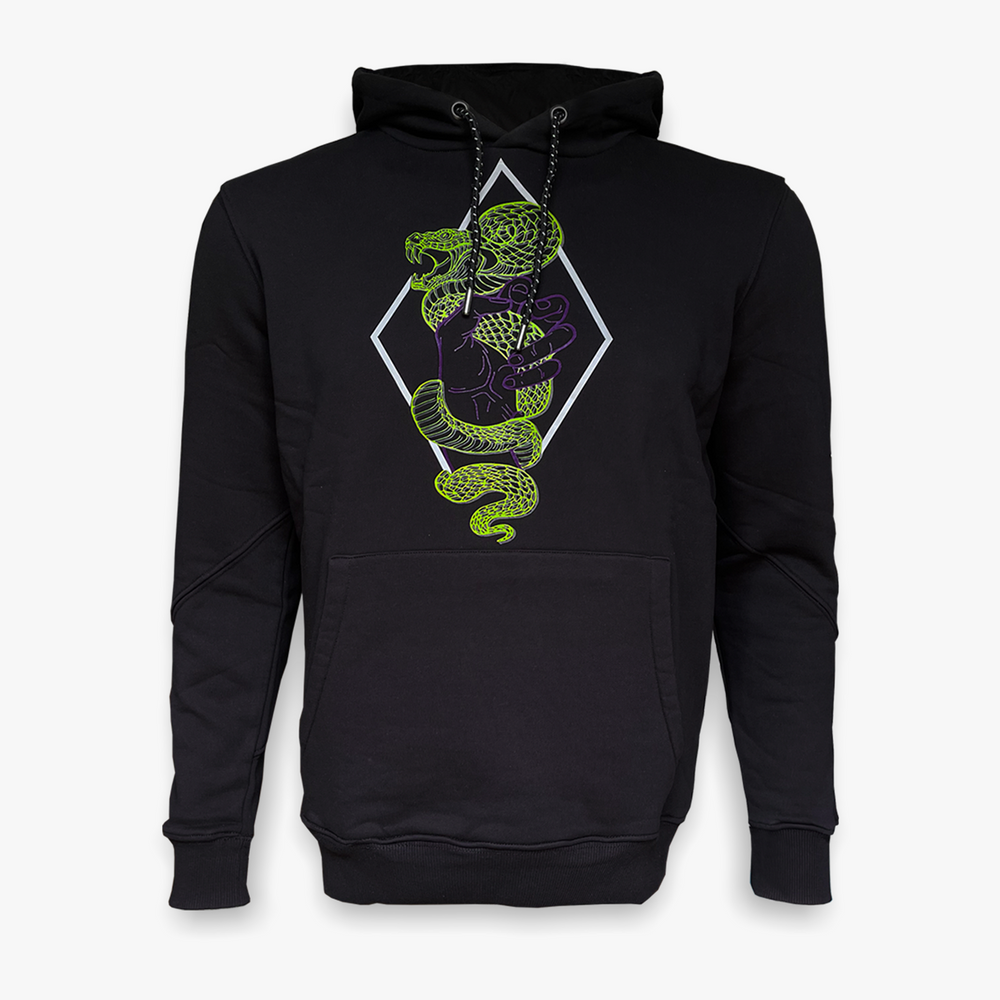 Green Snake Mercerised Hoodie